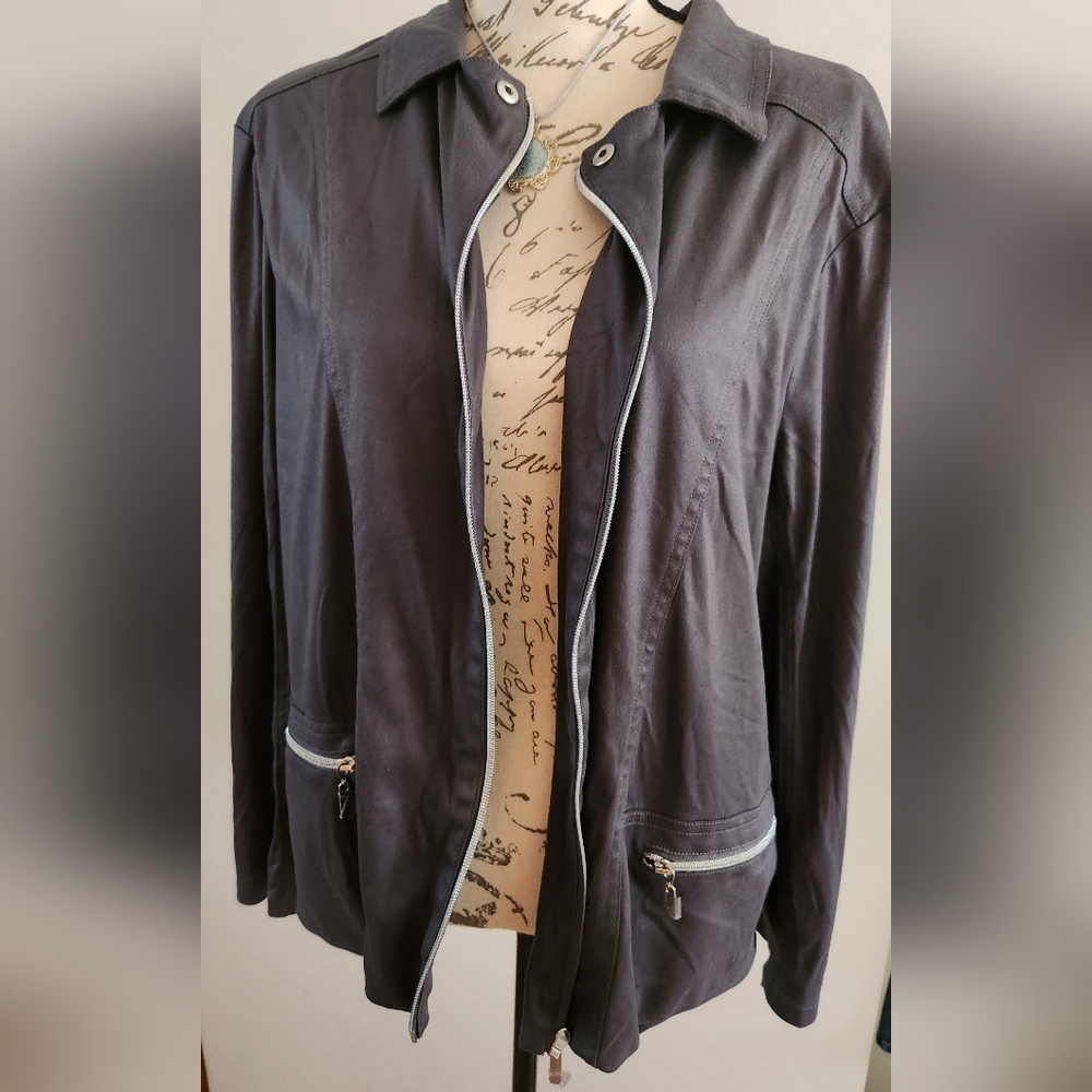 NWOT Allison Daley XL Full Zip Lightweight Jacket - Picture 3 of 16